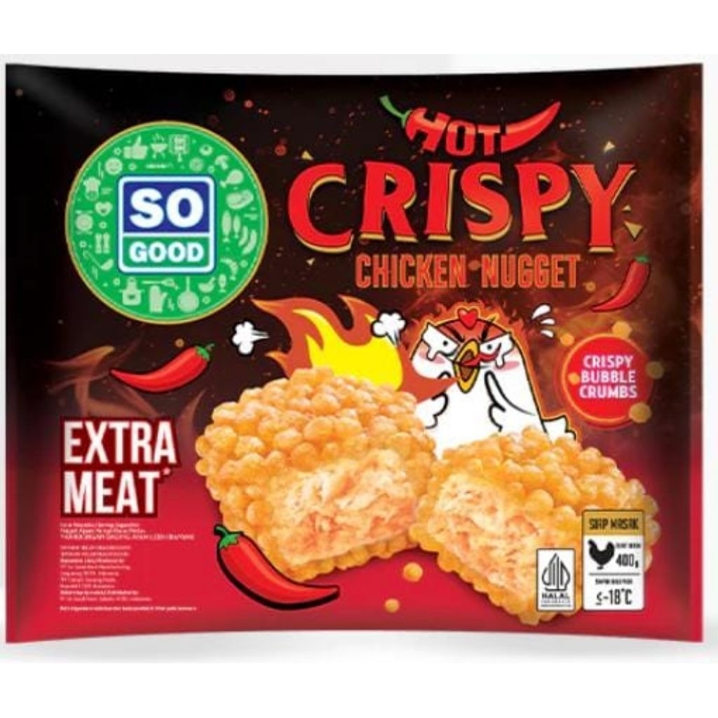 

So Good Crispy Naget Hot Spicy uk 400gr