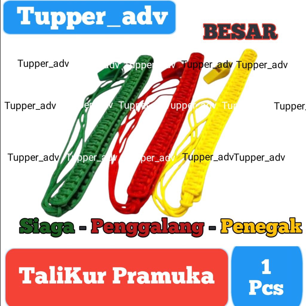Tali koor Pramuka + Pluit SIAGA PENGGALANG PENEGAK / Tali Peluit Pramuka Besar / Tali Pramuka Besar 