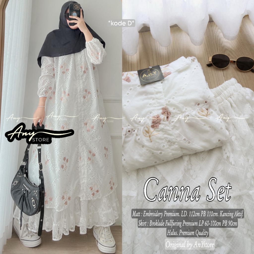 (COD) new Ayudia set ORI Any// Canna set/ nella #4 Set wanita dewasa rok 2in1 wanita dewasa tunik+ro