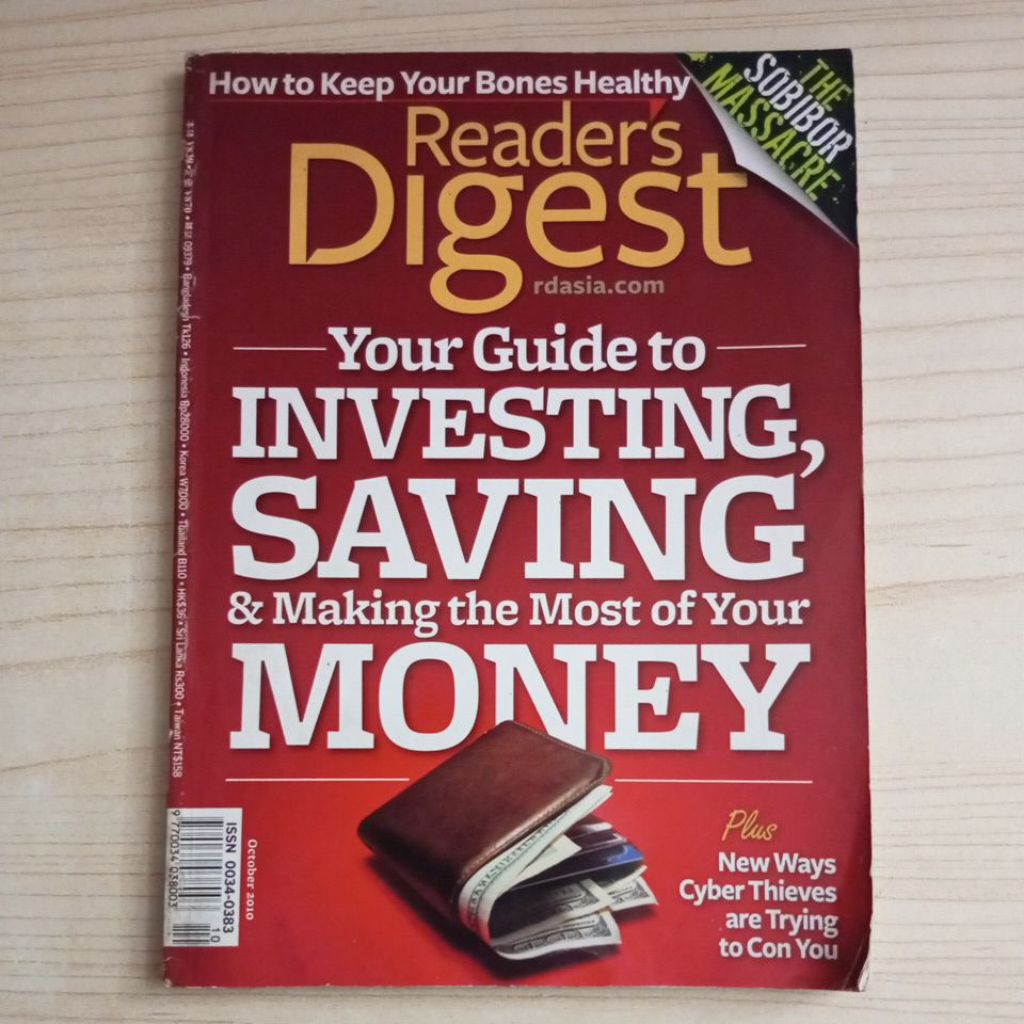 BUKU MAJALAH READERS DIGEST OKTOBER 2010 LIFE WELL SHARED YOUR GUIDE TO INVESTING SAVING AND MAKING 