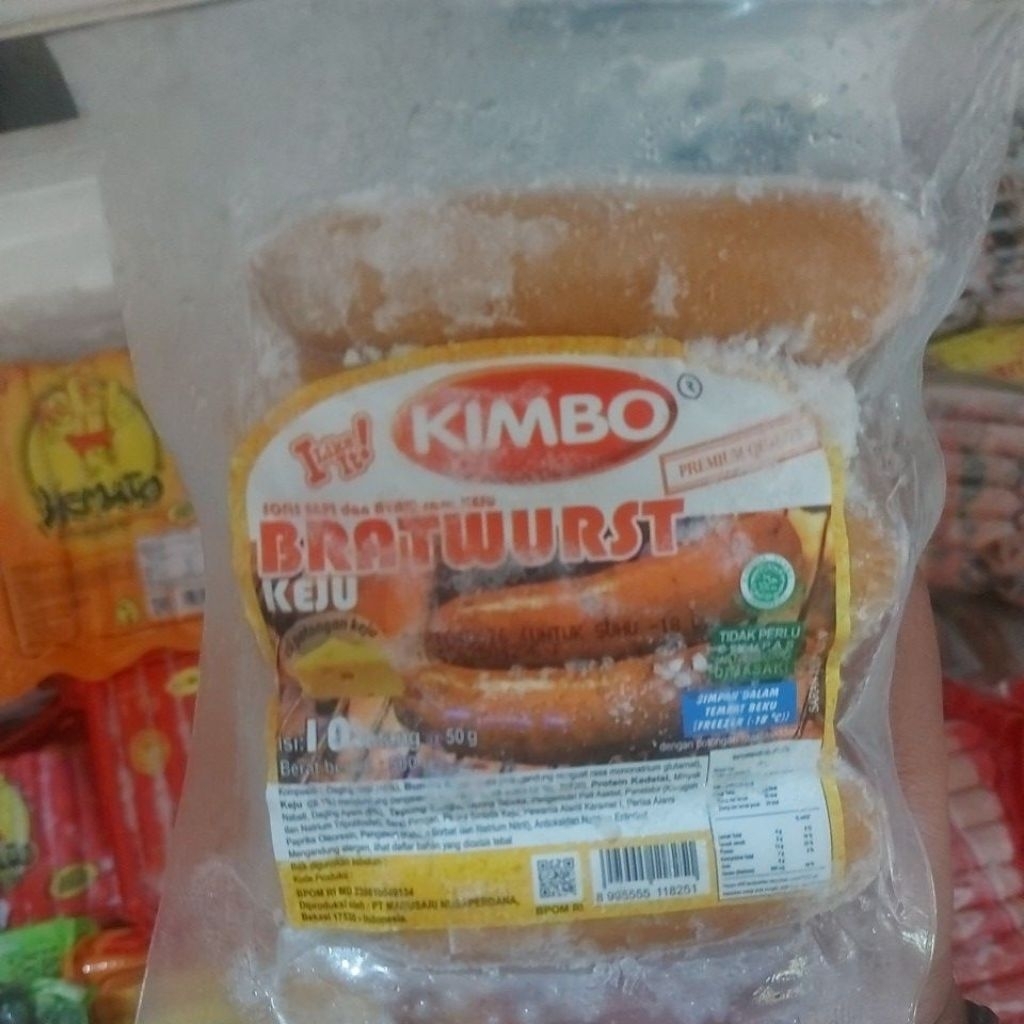 

Kimbo Bratwurst Keju 500g Instant Only