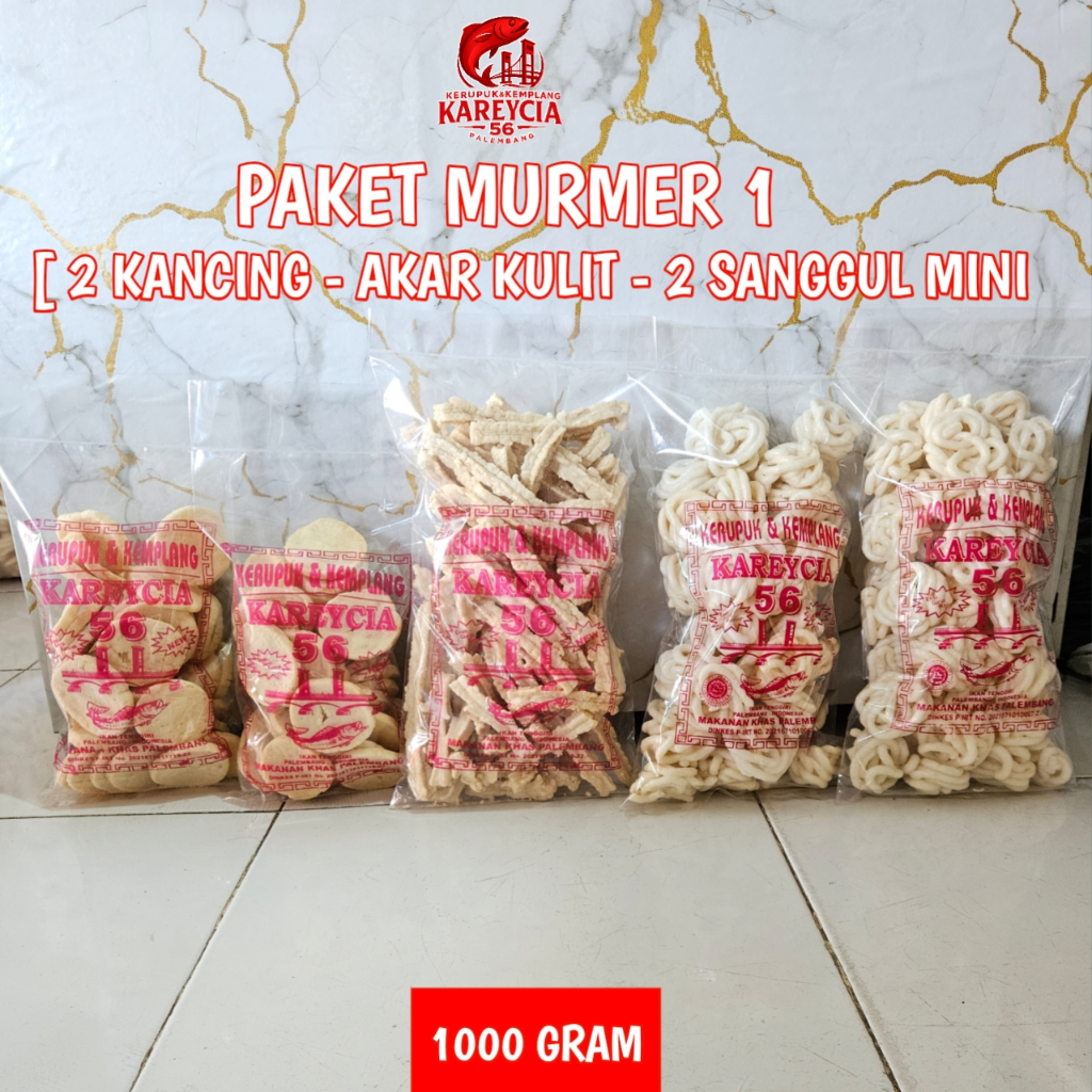 

Kerupuk Kemplang Ikan Tenggiri - Paket Murmer 1 - 1.000 Gram - Fresh & Hemat - Khas Palembang