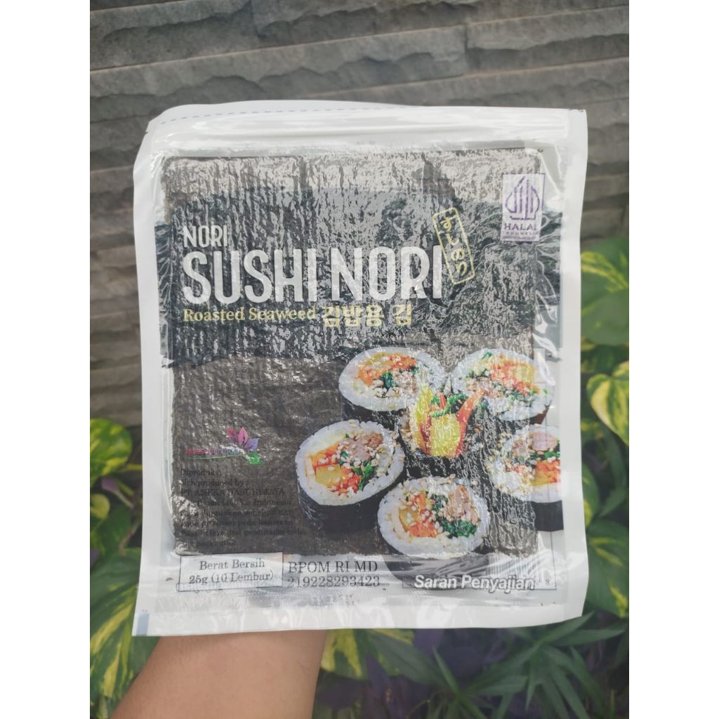 

Sushi Nori Seaweed Rumput Laut Panggang / Sushi Nori HALAL 10 Sheets/lembar