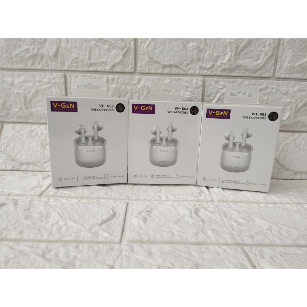 Earphone TWS VGEN VH-S03 Original Vgen Garansi Resmi