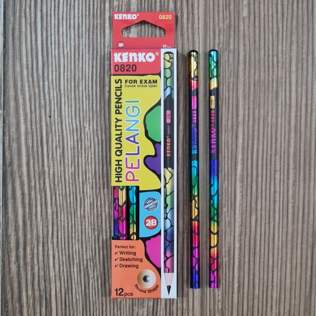 

Pensil 2B Kenko Pelangi 0820 ( 1 Lusin / 12 Pcs)