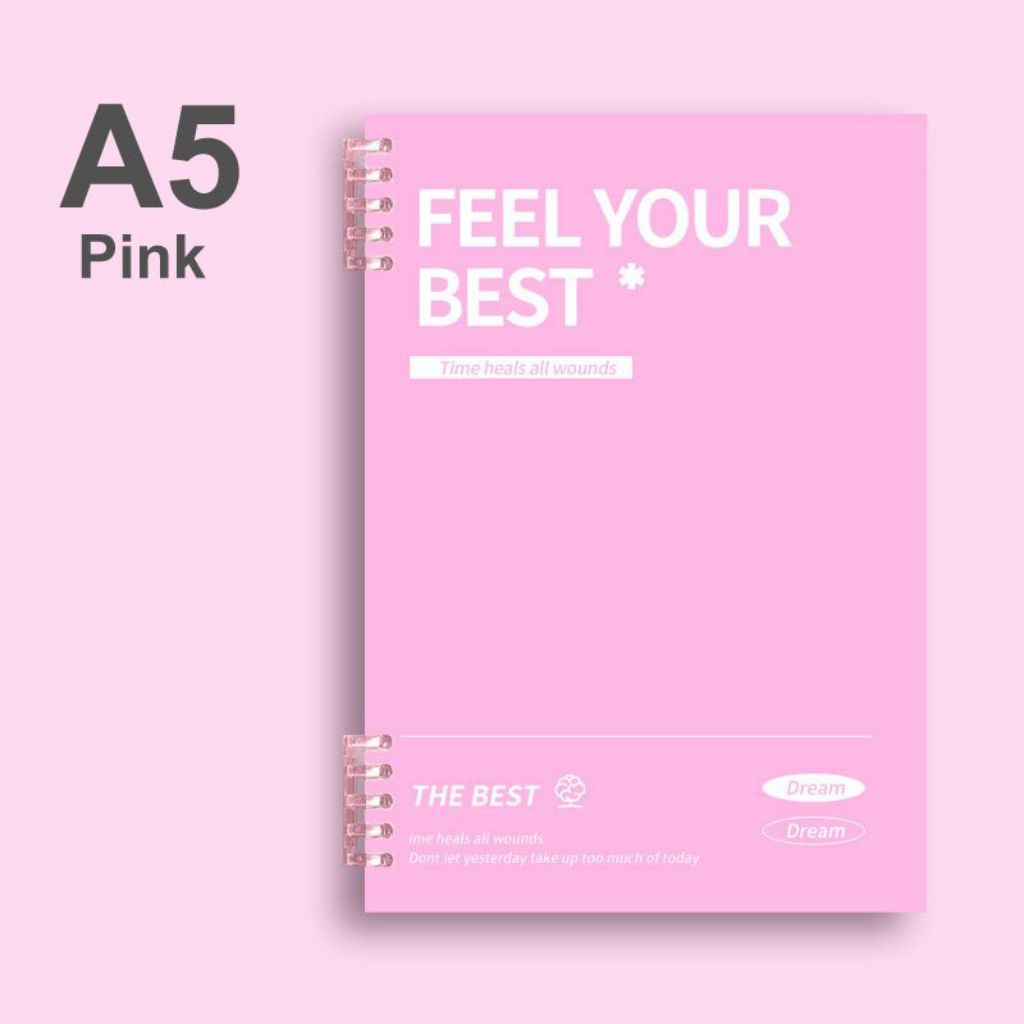 

Notebook A5 Aesthetic Soft Cover 60 Lembar bisa Refill