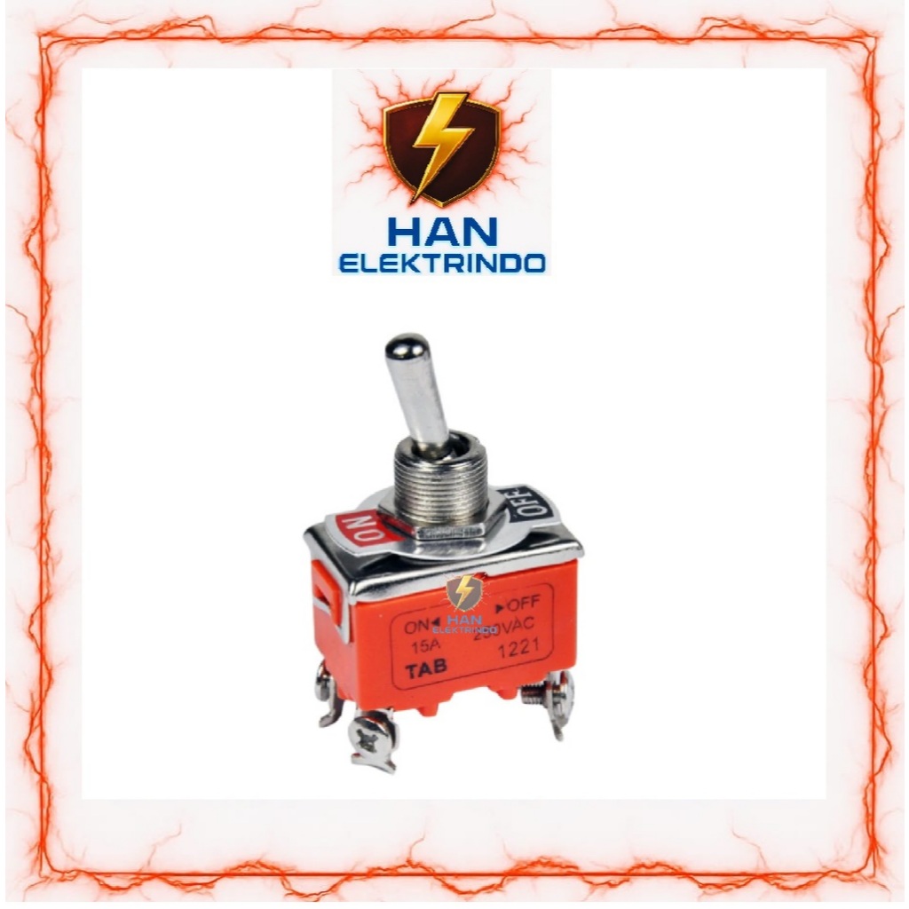 Toggle Switch 4 Kaki 2 Posisi On-Off 1221 TAB
