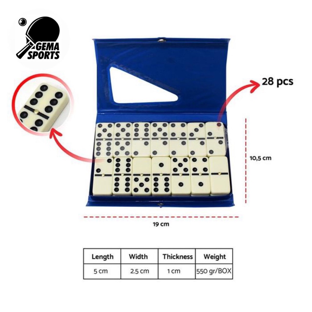 Domino Batu Set Metal 5211 ROX + Box Original