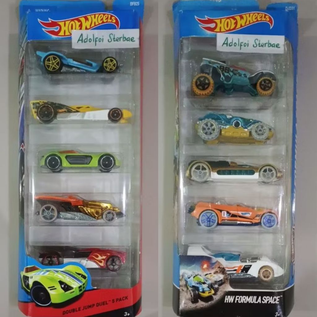 hotwheels hot wheels gift pack gp isi 5 double jump duel 5 pack rd-06 rd06 rd-10 rd10 dodge xp-07 xp