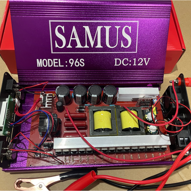 Samus 96S 12V 3500W Inverter Ultrasonik Mini Perlindungan Sirkuit Pendek Daya Tinggi Elektronik 100A