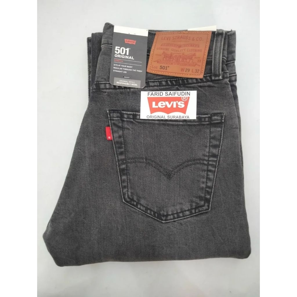 Celana Le vi s Original 501-3059 Regular Straight Fit Jeans - Stretch