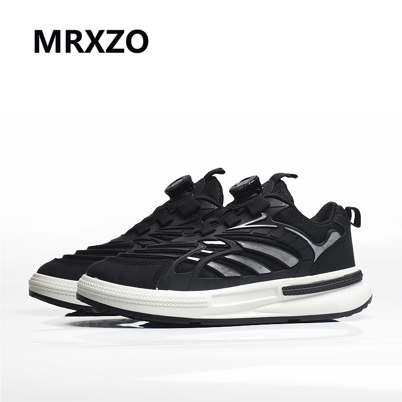 MRXZO Sepatu anak lakilaki perempuan hitam sneakers school sepatu B002