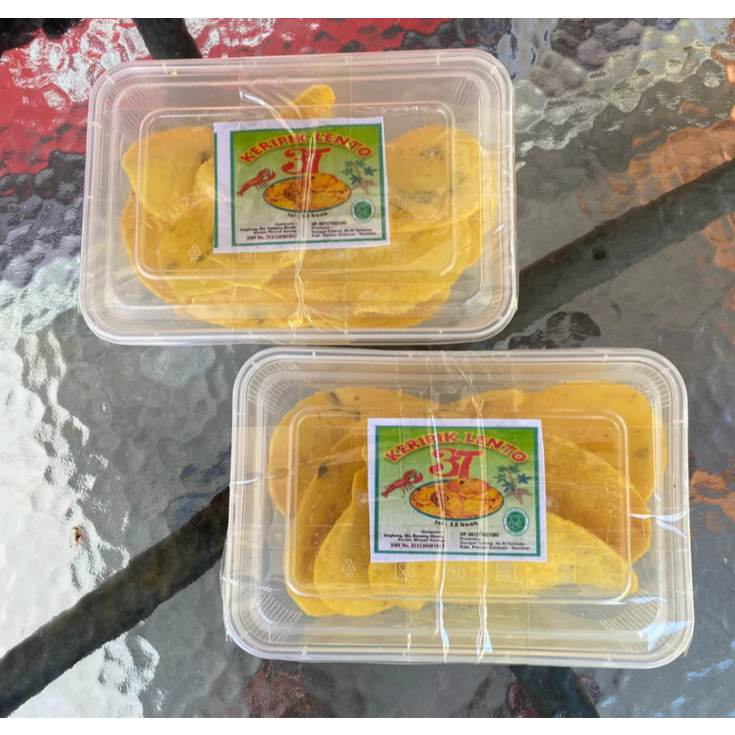 

Keripik Lento 3T Khas Pesisir Selatan Kemasan Kotak Isi 10 Pcs Tanpa bahan pengawet-Gurih-Lezat