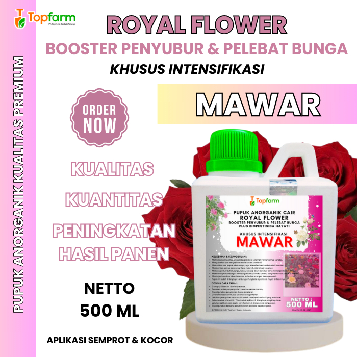 Pupuk Khusus Bunga Mawar/ Pupuk Bunga Mawar Lebat/ Pupuk Penyubur Pelebat Bunga Mawar/ Pupuk Cair Bu