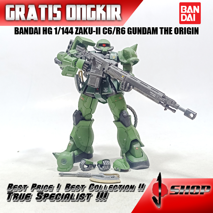 BANDAI HG 1/144 ZAKU-II C6-R6 GUNDAM THE ORIGIN HG3193
