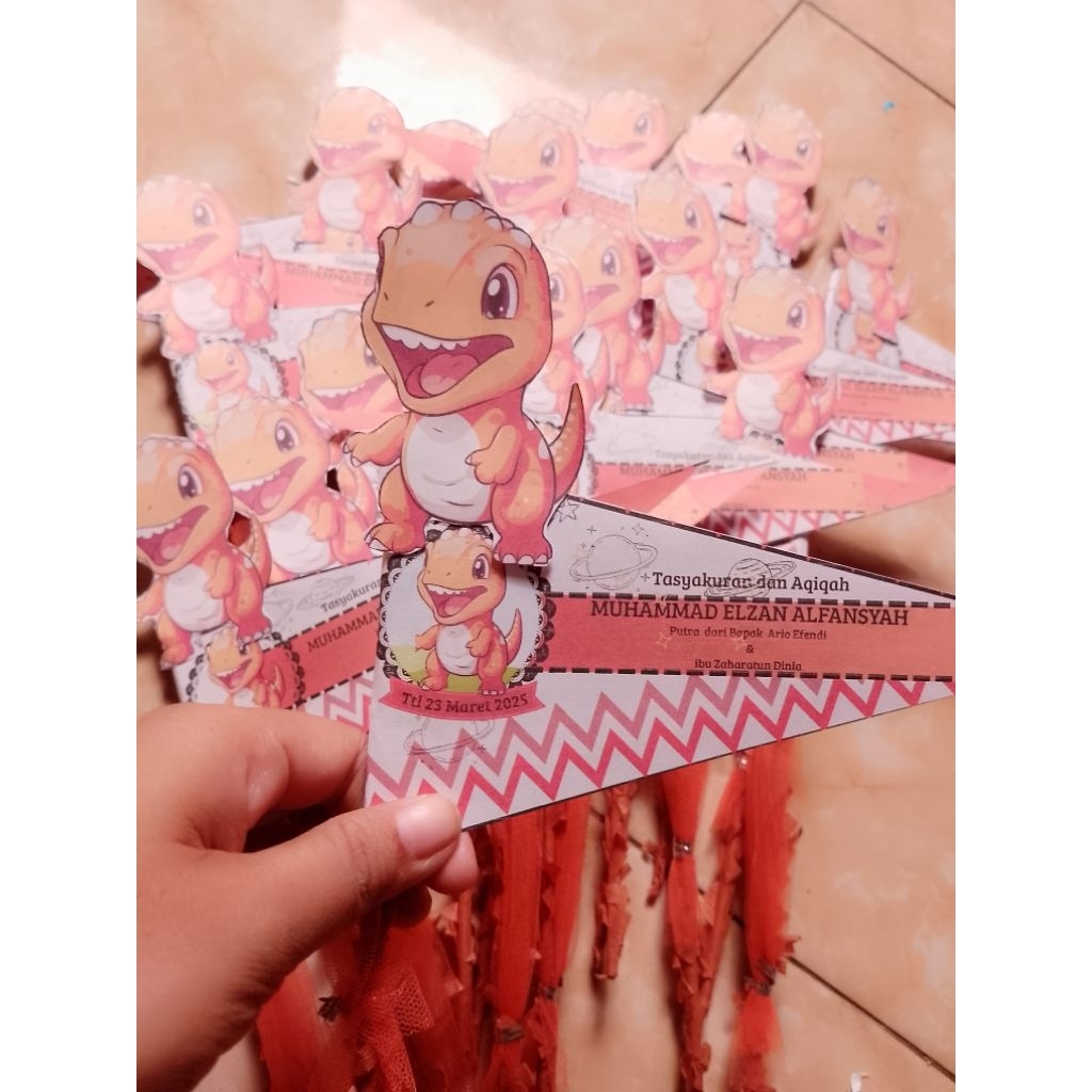 bendera Aqiqah/Tasyakuran karakter terlucu grosir termurah