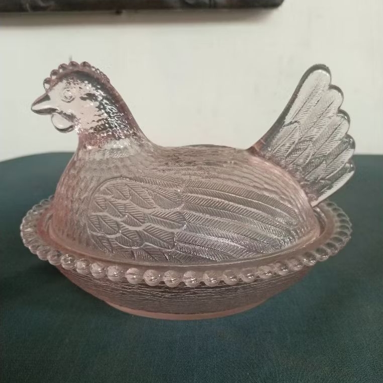 Mukun ayam vintage Kristal pink