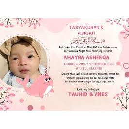 Kartu Stiker Tasyakuran 4 Bulanan, Tasyakuran 7 Bulanan Kehamilan, Tasyakuran Kehamilan