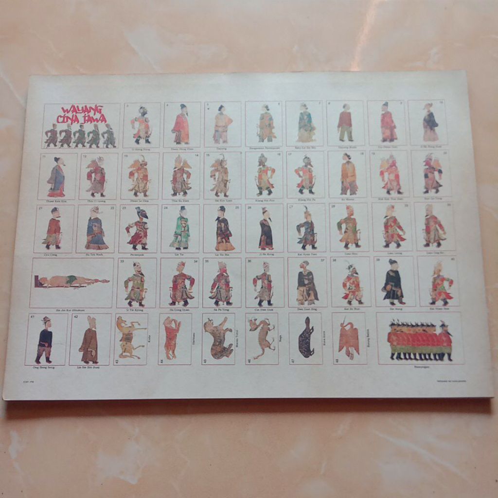 Gambar umbul jadul tema wayang cina jawa