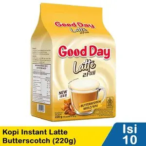 

Good Day Kopi Instant Latte Butterscotch 10X22G ( BELI BANYAK LEBH MURAH )