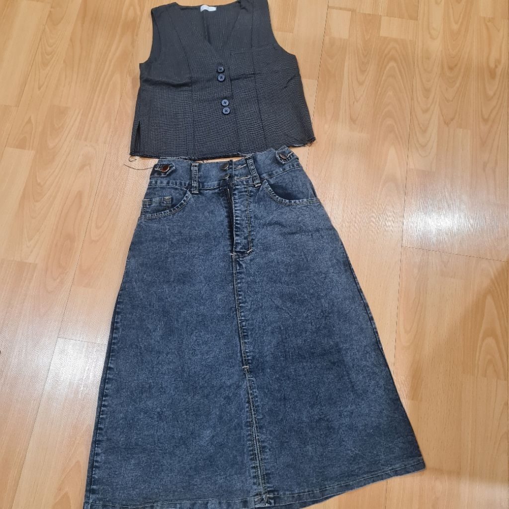 PL baju anak perempuan korea one set umur 7-9 thn