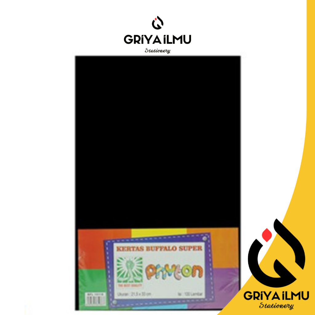 

KERTAS BUFALLO POLOS WARNA HITAM ECER @10lmbr (011032)