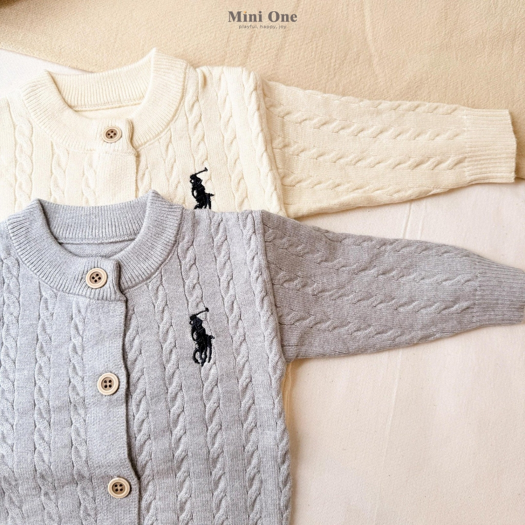 [NEW ITEM] MINIONE - Cardigan Rajut Haru // Doggy // Polo Premium Import || Usia 0 - 2,5 tahun || Ca