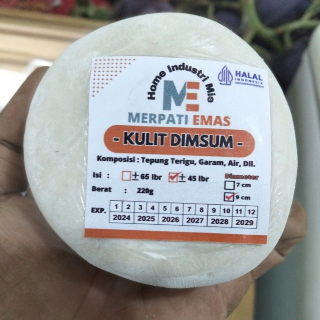

kulit dimsum HALAL isi -+45lembar