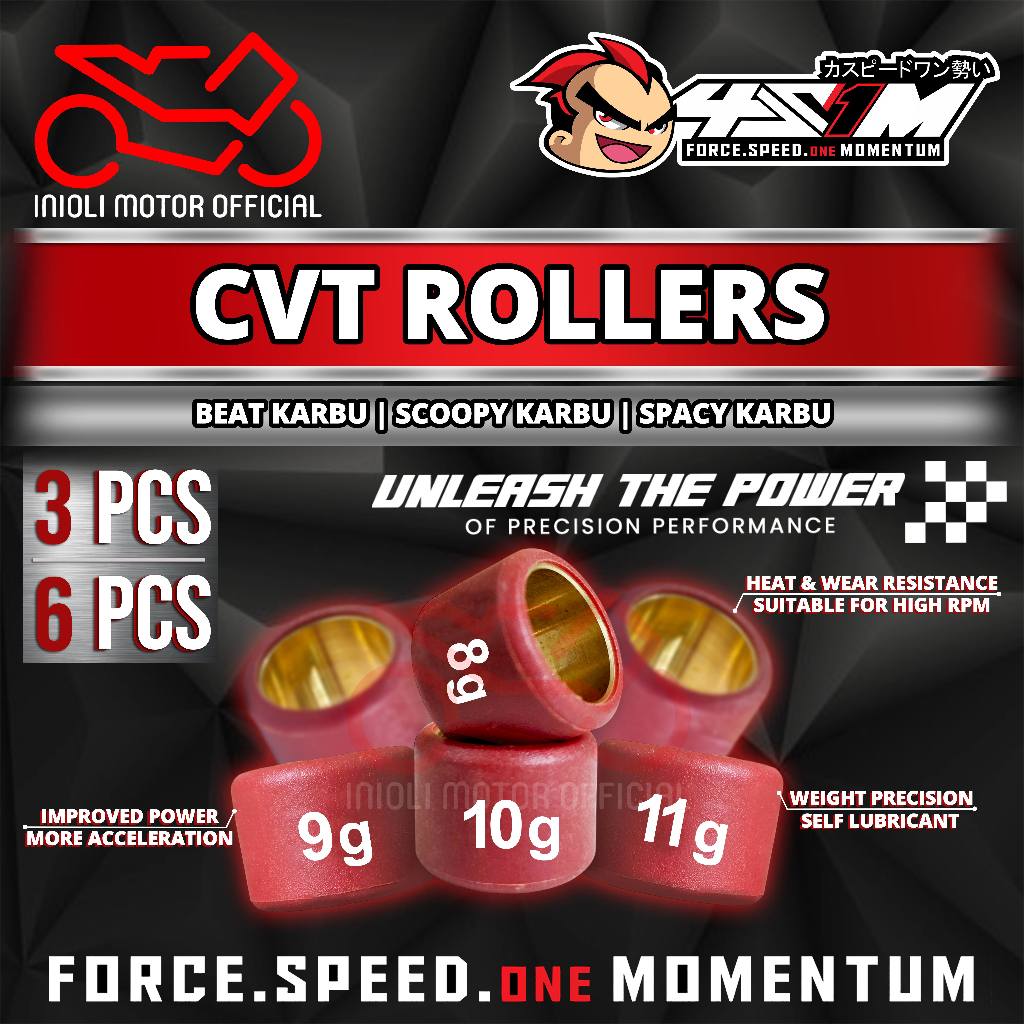 ROLLER 4S1M RACING BEAT KARBU SCOOPY KARBU SPACY CARBU KARBURATOR KVY 7 8 9 GR GRAM LOLER ROLER 4S1M