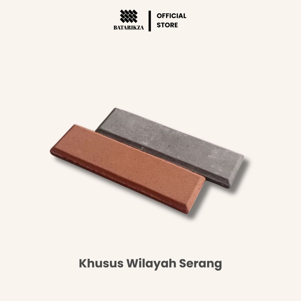 BATARIKZA - Bata Tempel Beton 24×7×2 cm – Abu, Merah, Putih (Wilayah Serang)