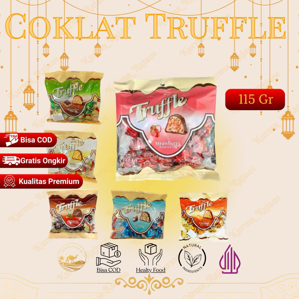 

Cokelat Arab Elvan Truffle 115g Chocolate Truffle Turki BPOM Halal