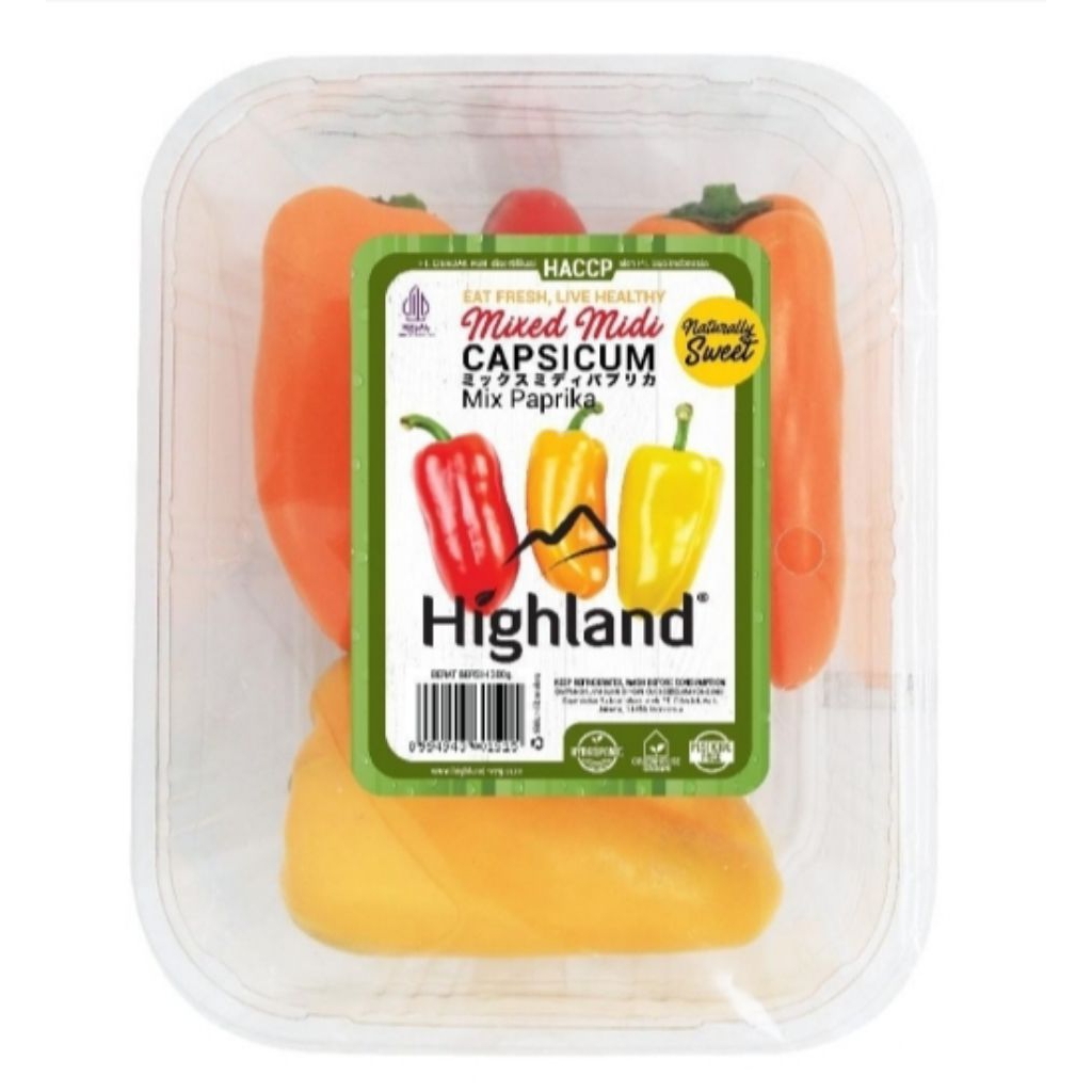 

Highland Capsicum Midi Mixed pack 300gr