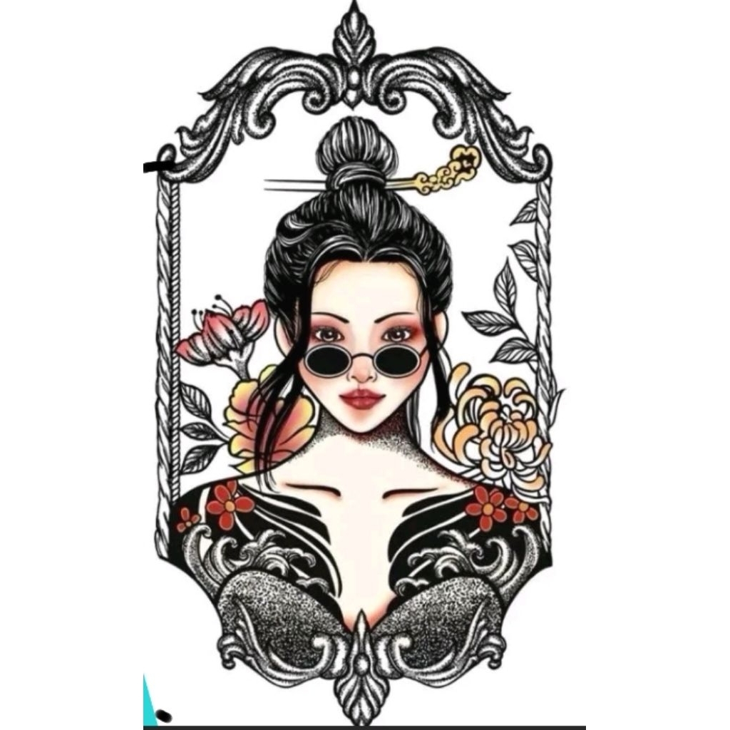 beli 2 gratis 1 tatto temporery model cewek bingkay