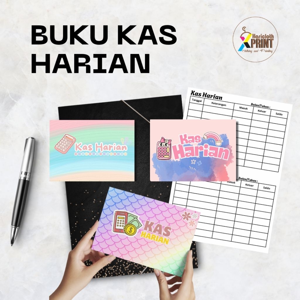 Buku Catatan Kas Harian Murah | Buku Keuangan Masuk Keluar | Pembukuan Sederhana