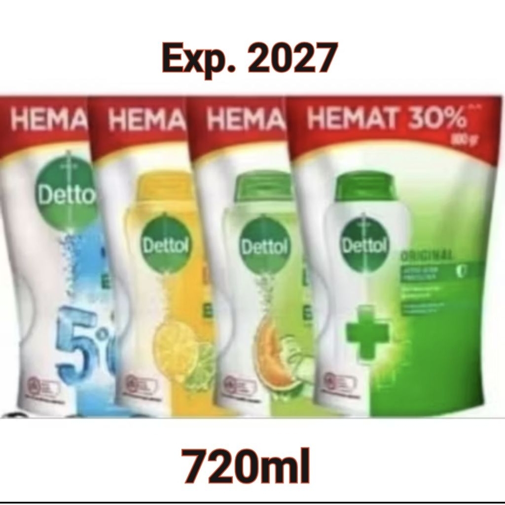 Dettol Bodywash 800ml 720ml Dettol Sabun Mandi Cair 720g 800g,  Dettol Body Wash Original Fresh Cool