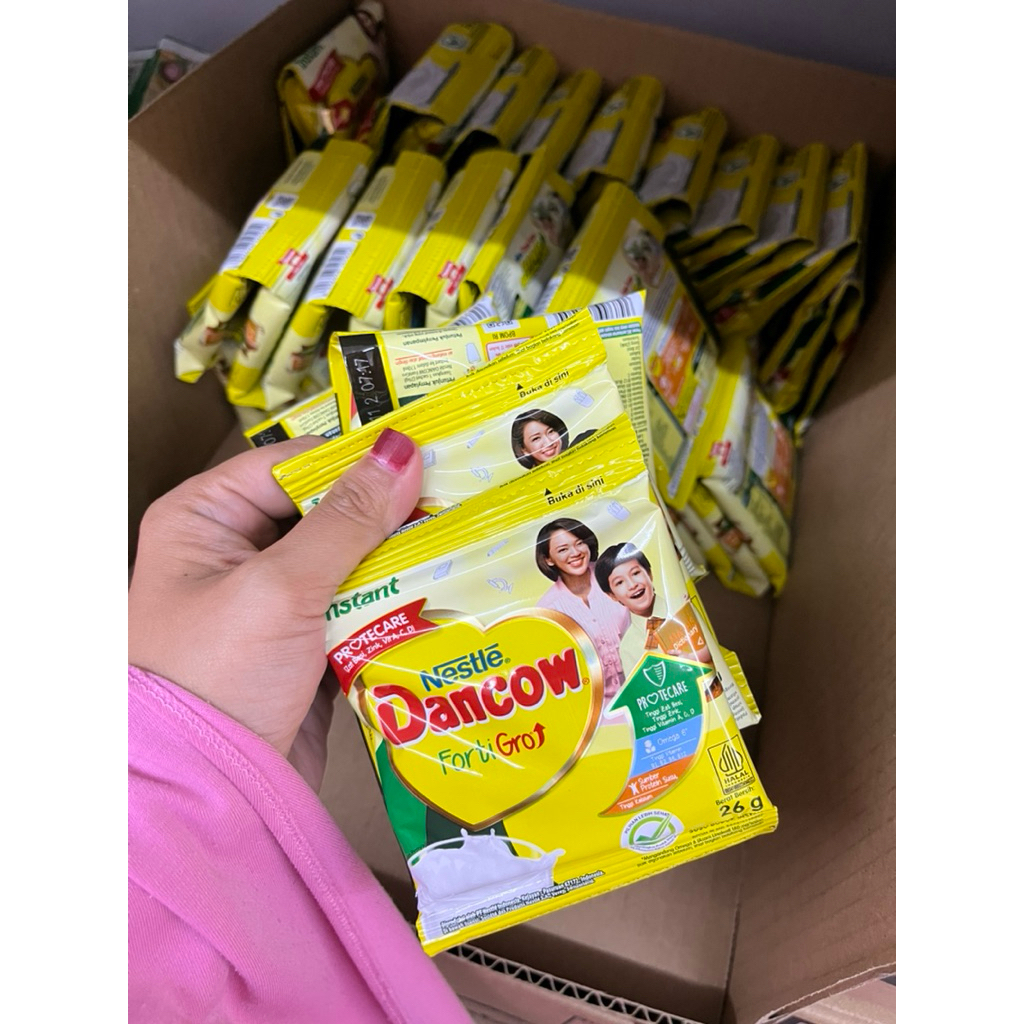 

Dancow Fortigro Renceng Cokelat dan Plain