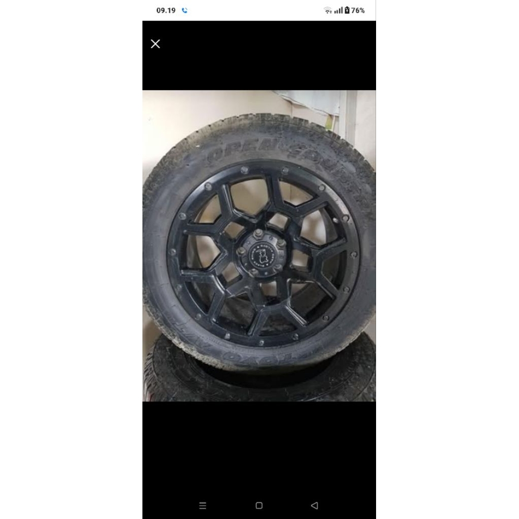 djual velg black Rhino ring 20