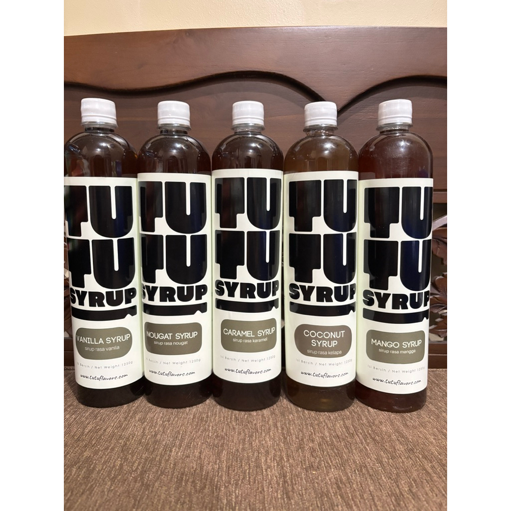 

Tutu Flavours Syrup 1250gr (netto 1000ml) vanilla, nougat, caramel, coconut, mango