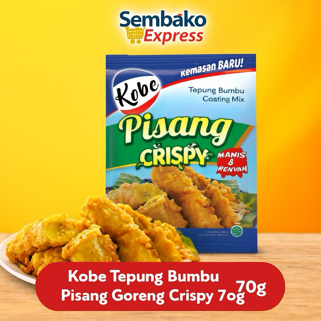 

Kobe Tepung Bumbu Pisang Goreng Crispy 70g – Manis & Renyah