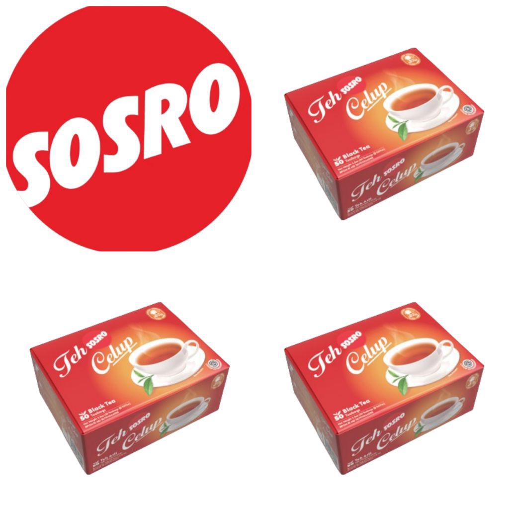 

SOSRO Teh Celup Hitam 50 Kantung Celup