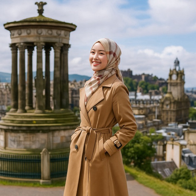 Hijab Wanita Pashmina Premium Eksklusif Miss Color Turkey Original Ivory