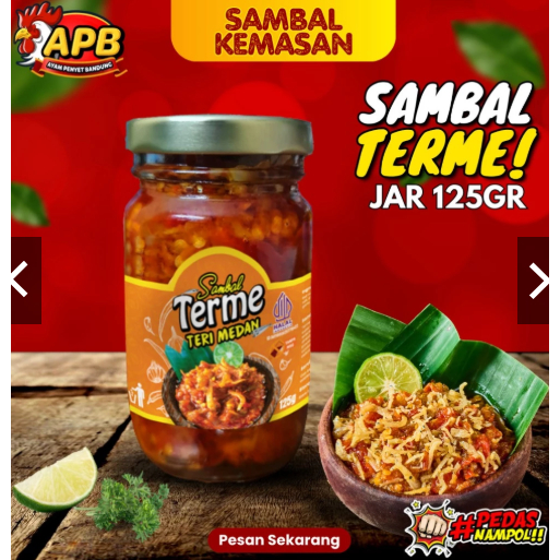 

Sambal Teri Medan Cap APB Sambal Spesial Khas Indonesia - Sambal Kemasan Instan 125G