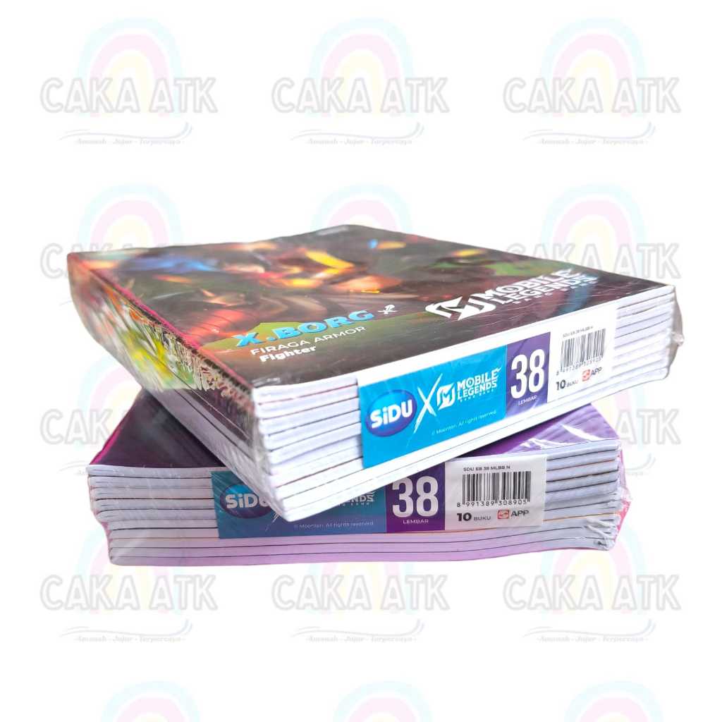 

[ 1 Pak ] Buku Tulis SIDU MOBILE LEGEND isi 38 Lembar / SIDU Original Berkualitas / Buku Sidu Murah