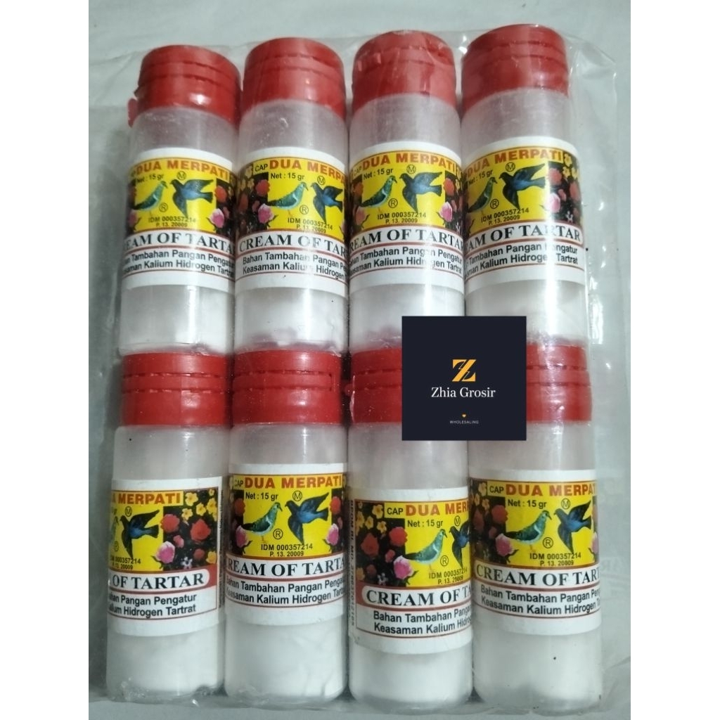 

Cream Of Tartar (Krim Tartar) 15gram | 1pak isi 12