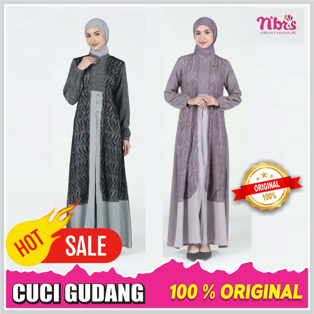 Gamis Nibras Promo Sale Cuci Gudang FREYA GAMIS NIBRAS ORIGINAL