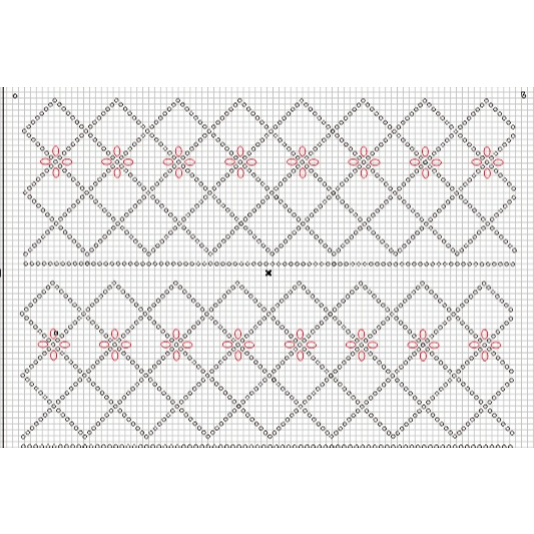 Payet Swarovski diamond tempel mote gosok motif Zigzag