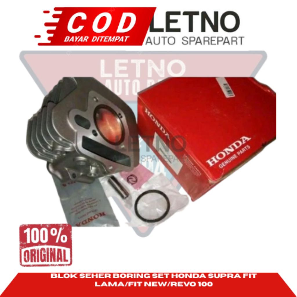 Blok Seher Boring Set Honda Supra Fit Lama Fit New Revo 100