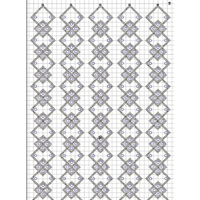 Payet Swarovski diamond tempel mote gosok motif Jamur Kotak 2 Warna