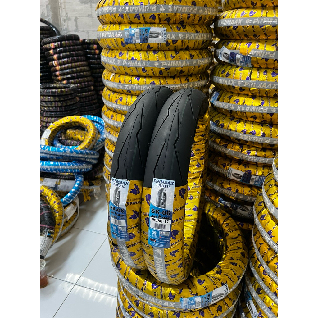 Sepasang Ban Donat PrimaX SK-06 ANT-MAN TUBELESS Ring 14 & 17 100% Baru Original