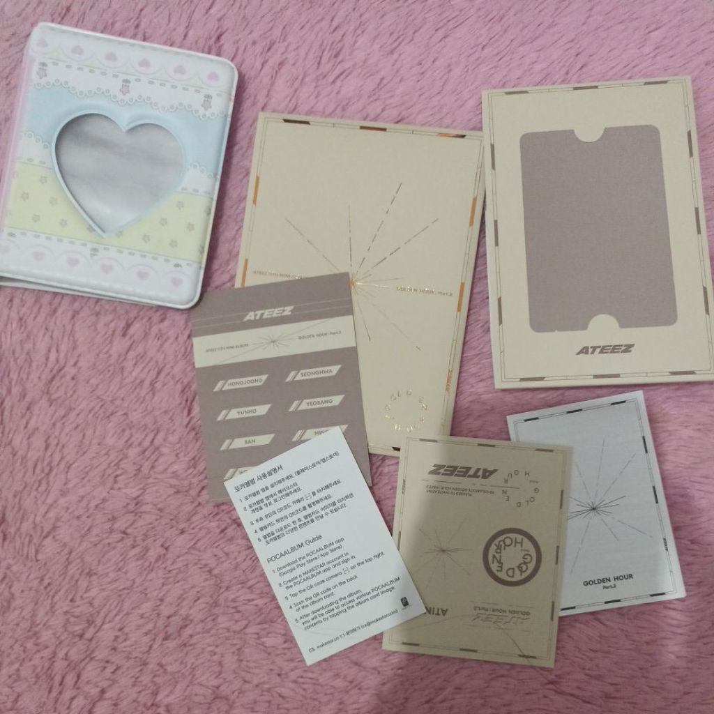 POCAALBUM ATEEZ GOLDEN HOUR PART.2 COLLECTION BOOK KOLBUK PHOTOCARD 1P 18S